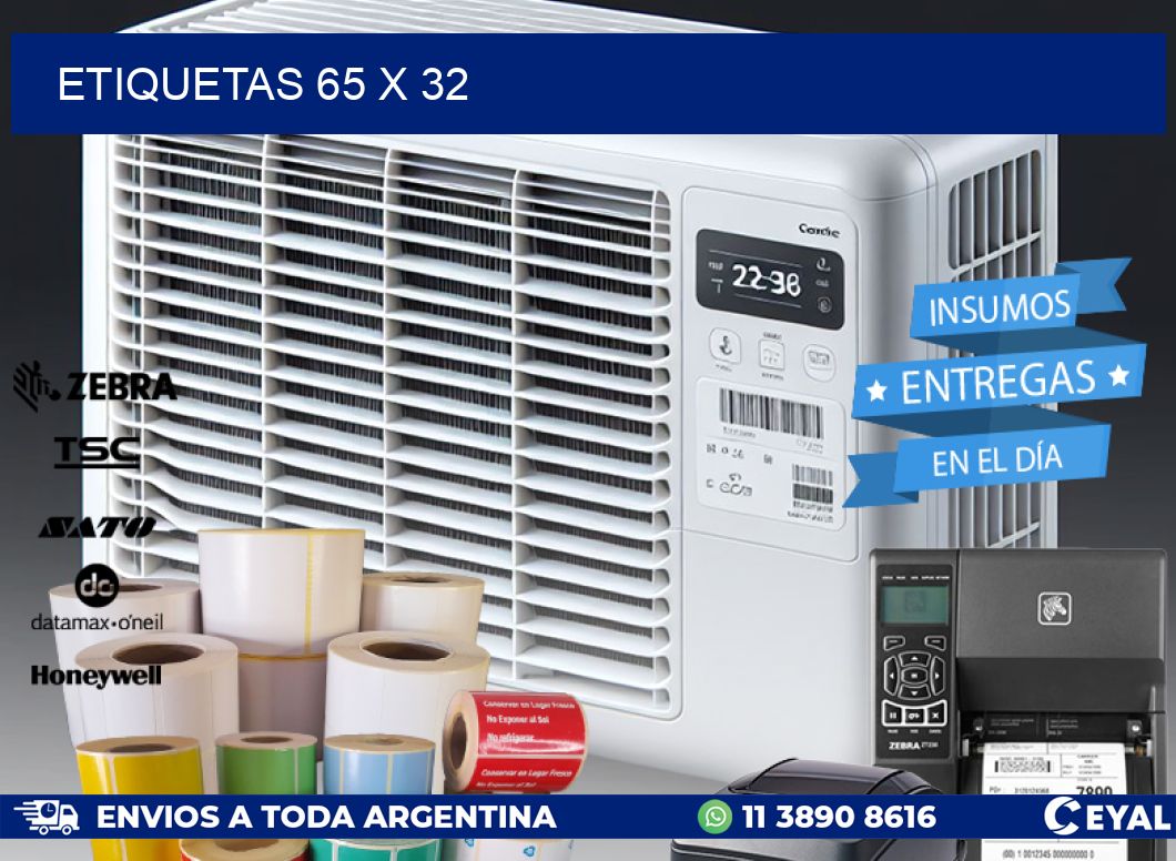 ETIQUETAS 65 x 32