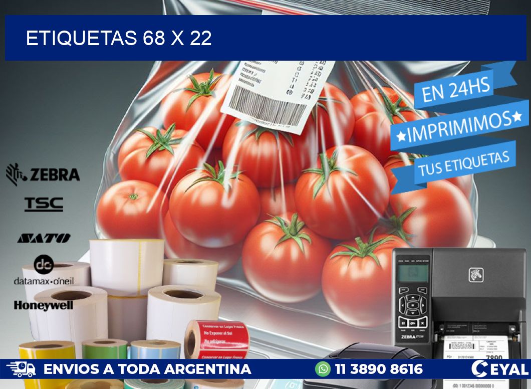 ETIQUETAS 68 x 22