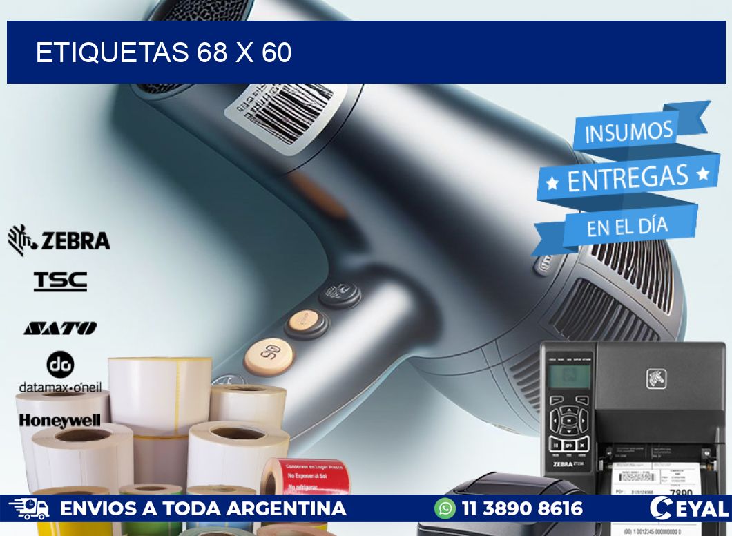 ETIQUETAS 68 x 60