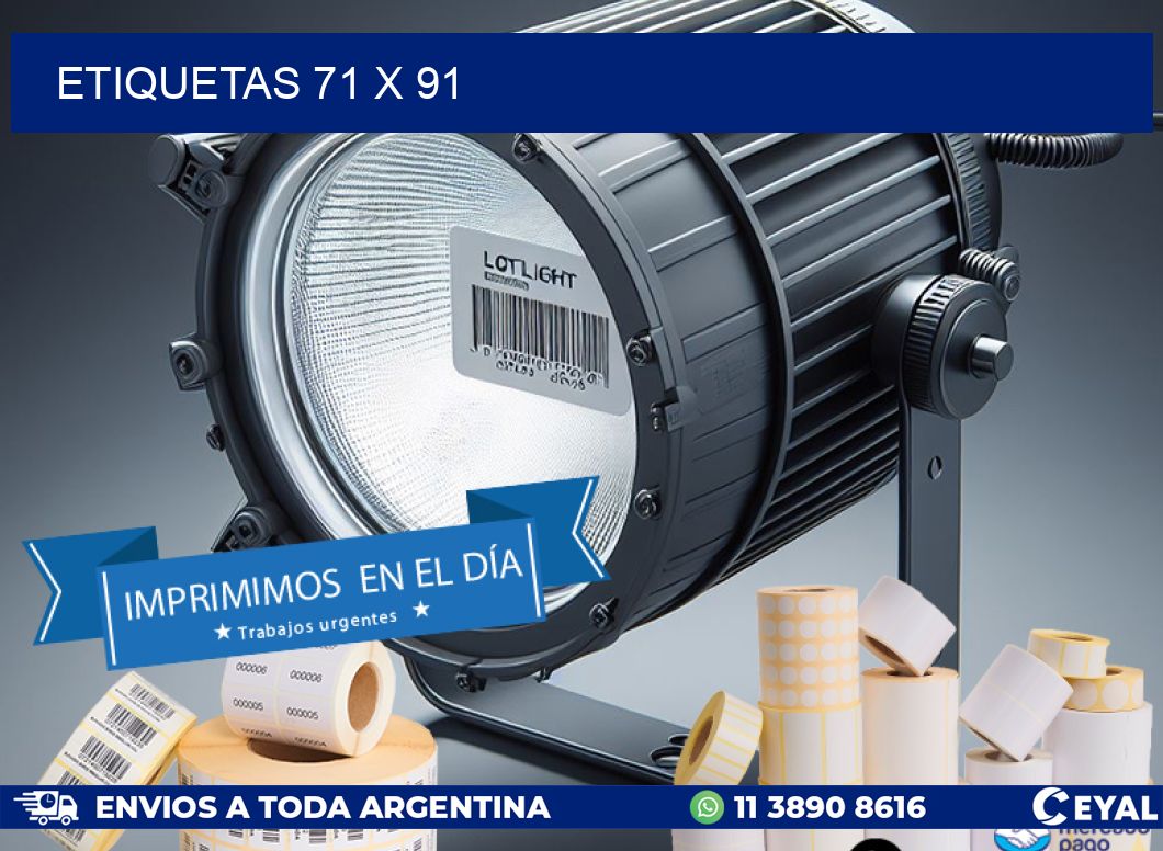 ETIQUETAS 71 x 91