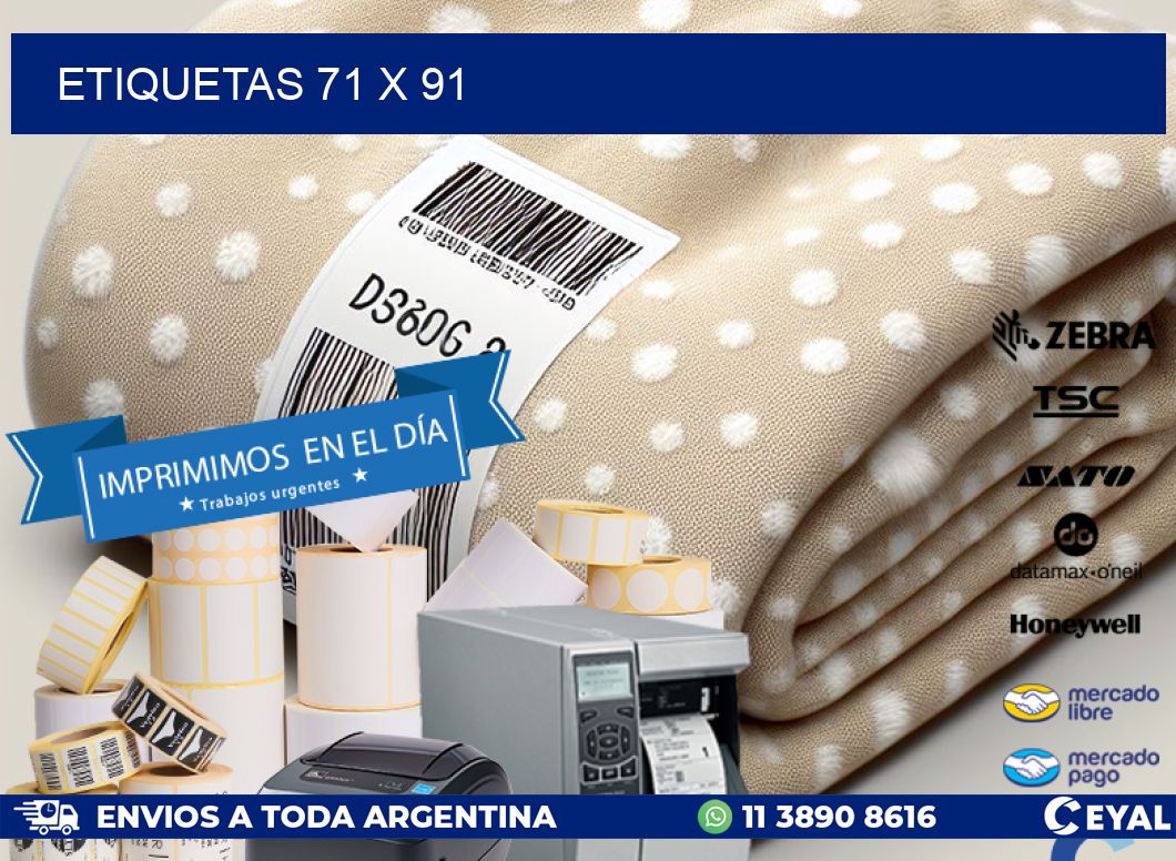 ETIQUETAS 71 x 91