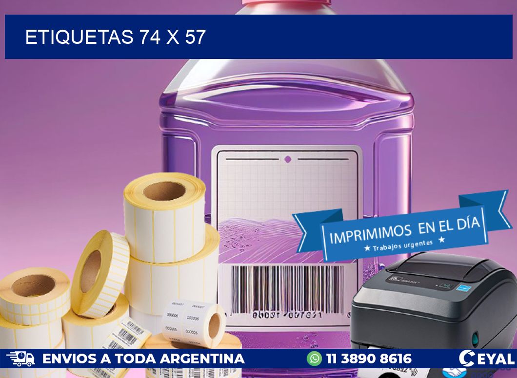 ETIQUETAS 74 x 57