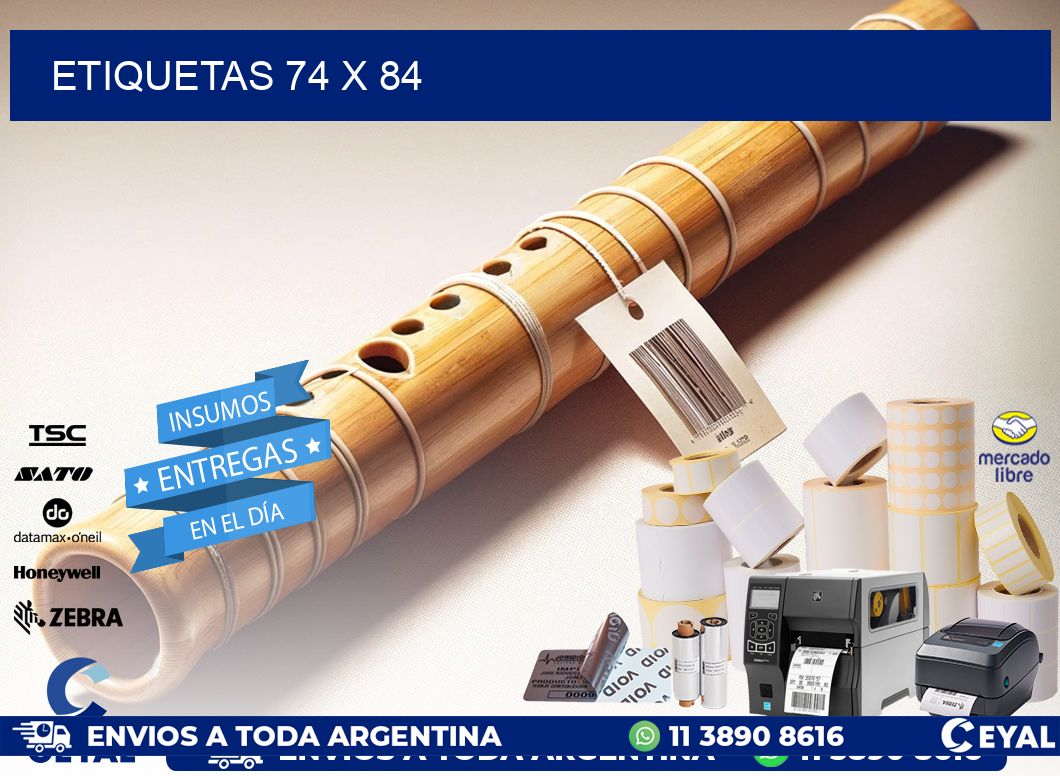 ETIQUETAS 74 x 84