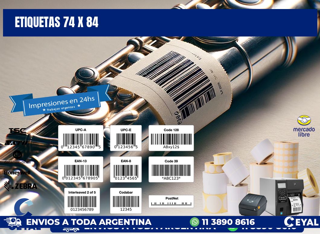 ETIQUETAS 74 x 84
