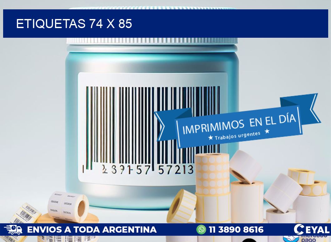 ETIQUETAS 74 x 85