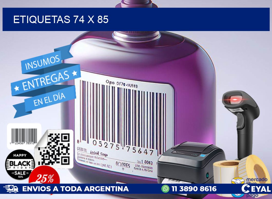 ETIQUETAS 74 x 85