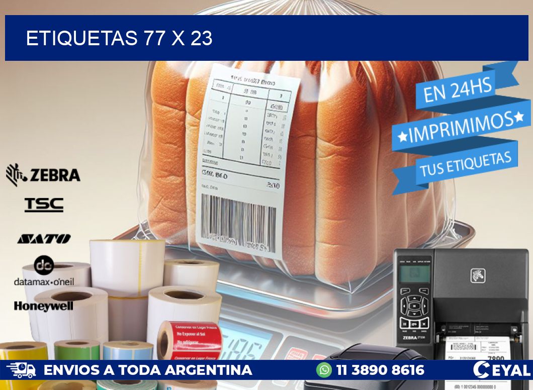 ETIQUETAS 77 x 23