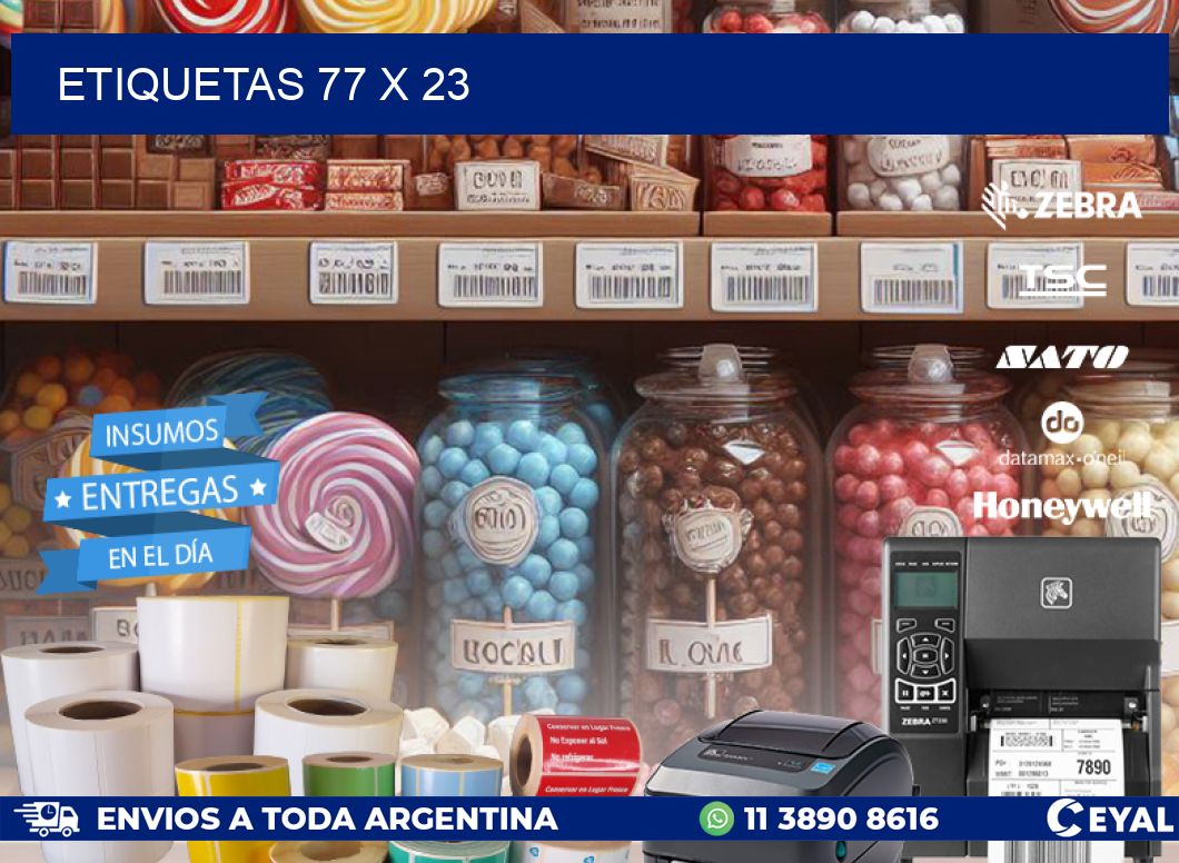 ETIQUETAS 77 x 23