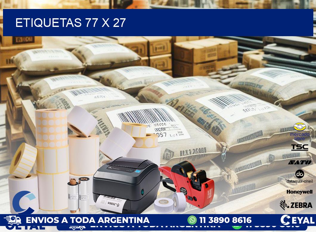 ETIQUETAS 77 x 27