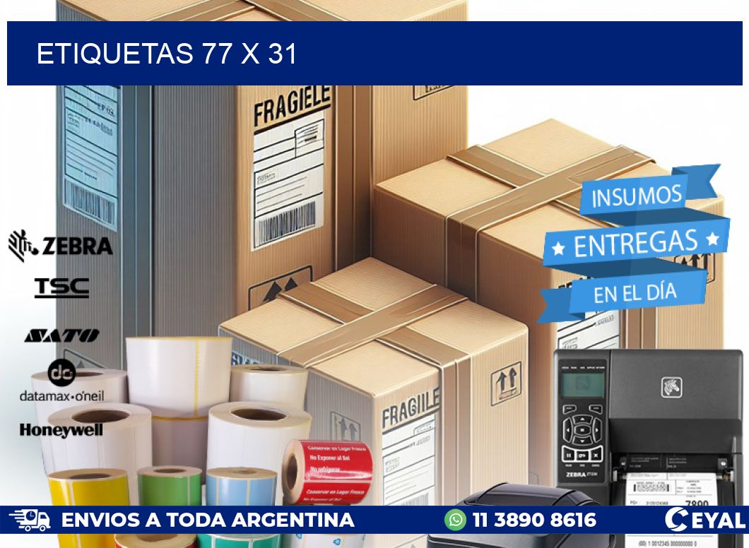 ETIQUETAS 77 x 31