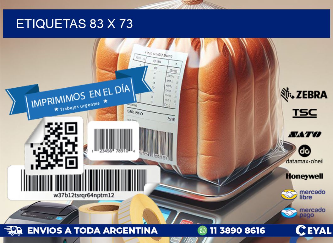 ETIQUETAS 83 x 73