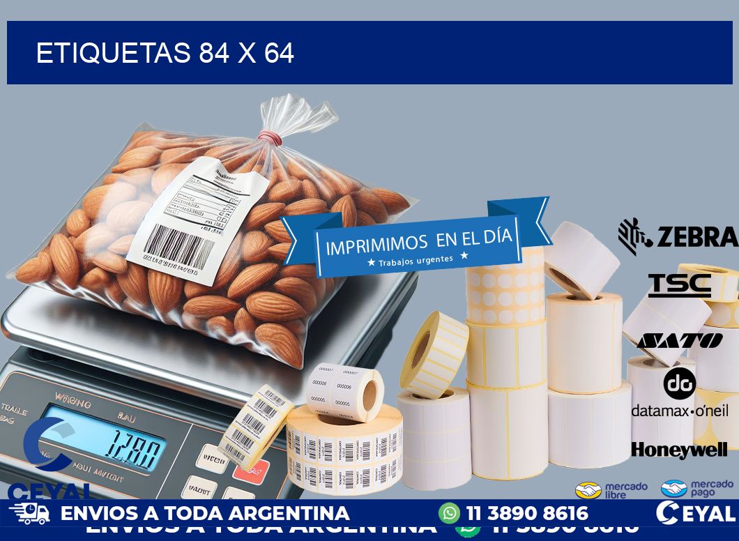ETIQUETAS 84 x 64