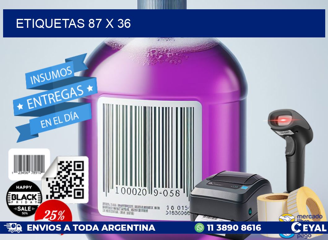 ETIQUETAS 87 x 36