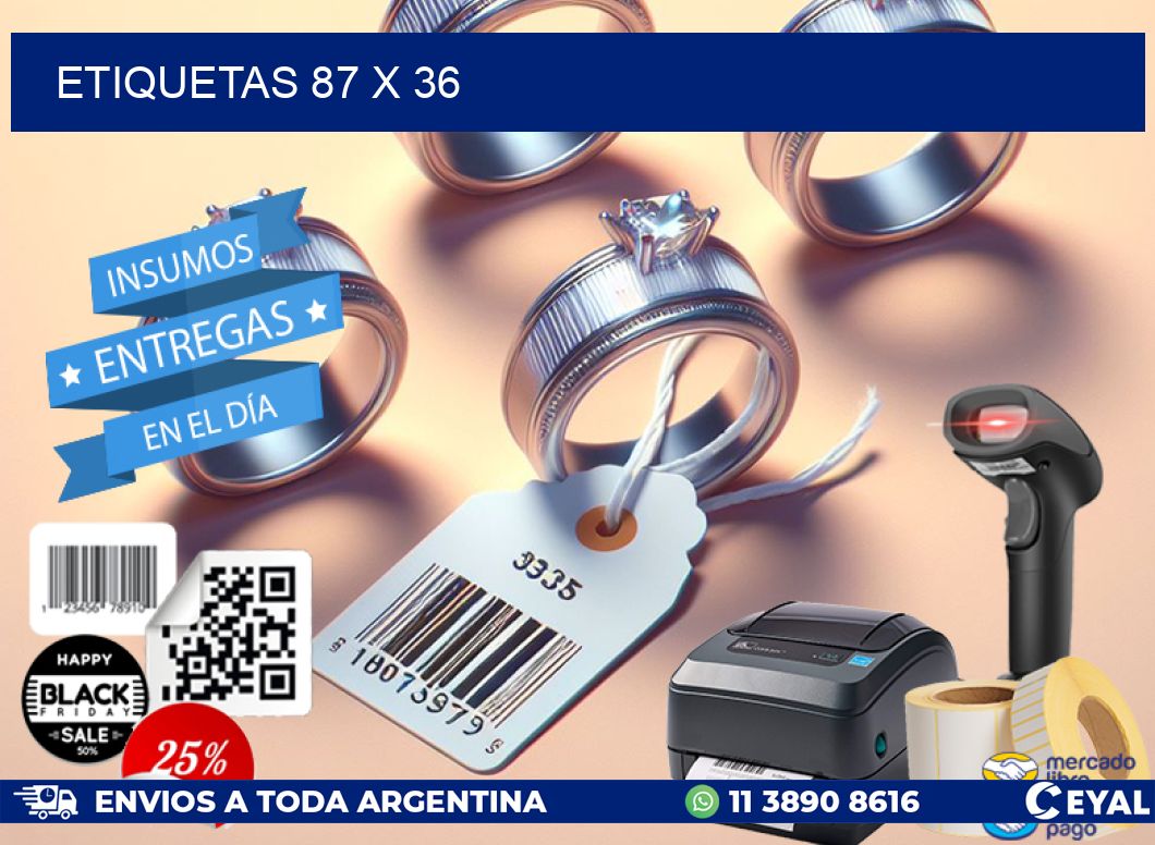 ETIQUETAS 87 x 36