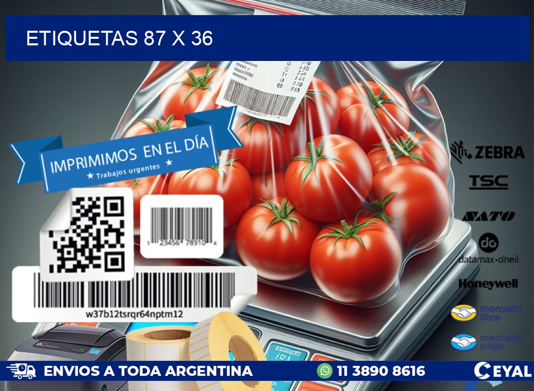 ETIQUETAS 87 x 36