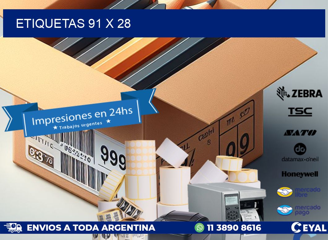 ETIQUETAS 91 x 28