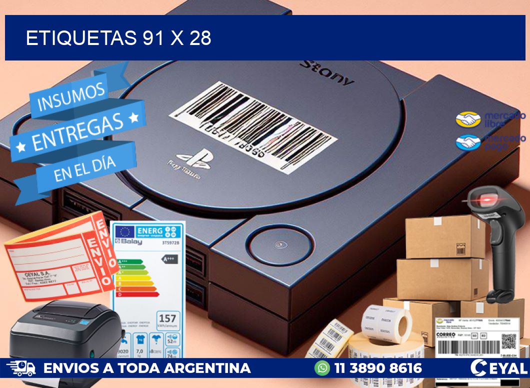 ETIQUETAS 91 x 28