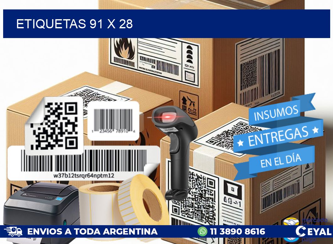 ETIQUETAS 91 x 28