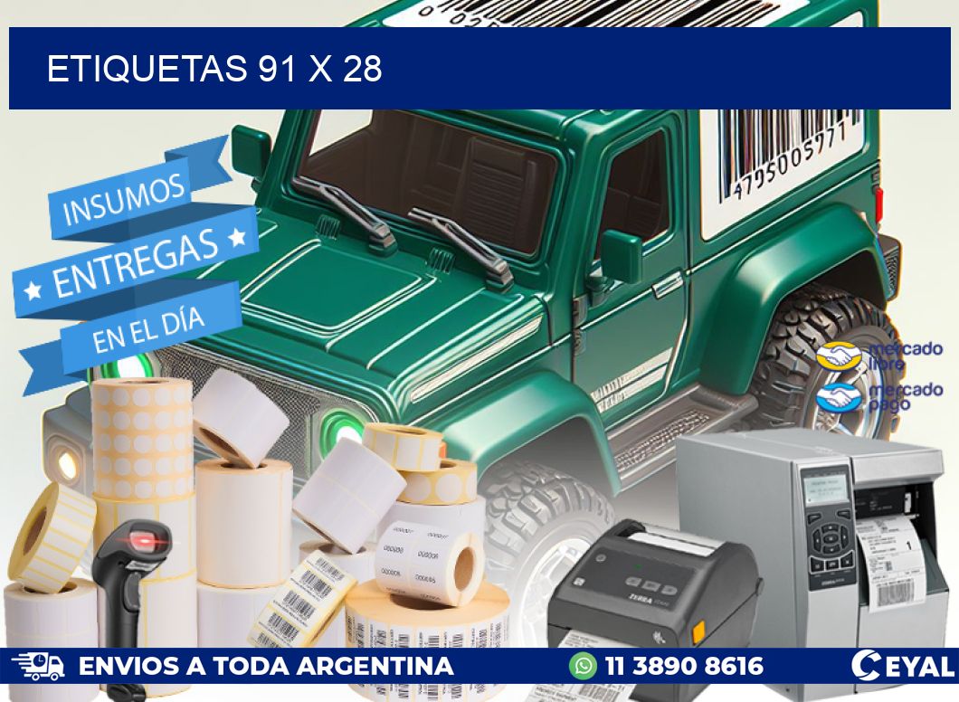 ETIQUETAS 91 x 28