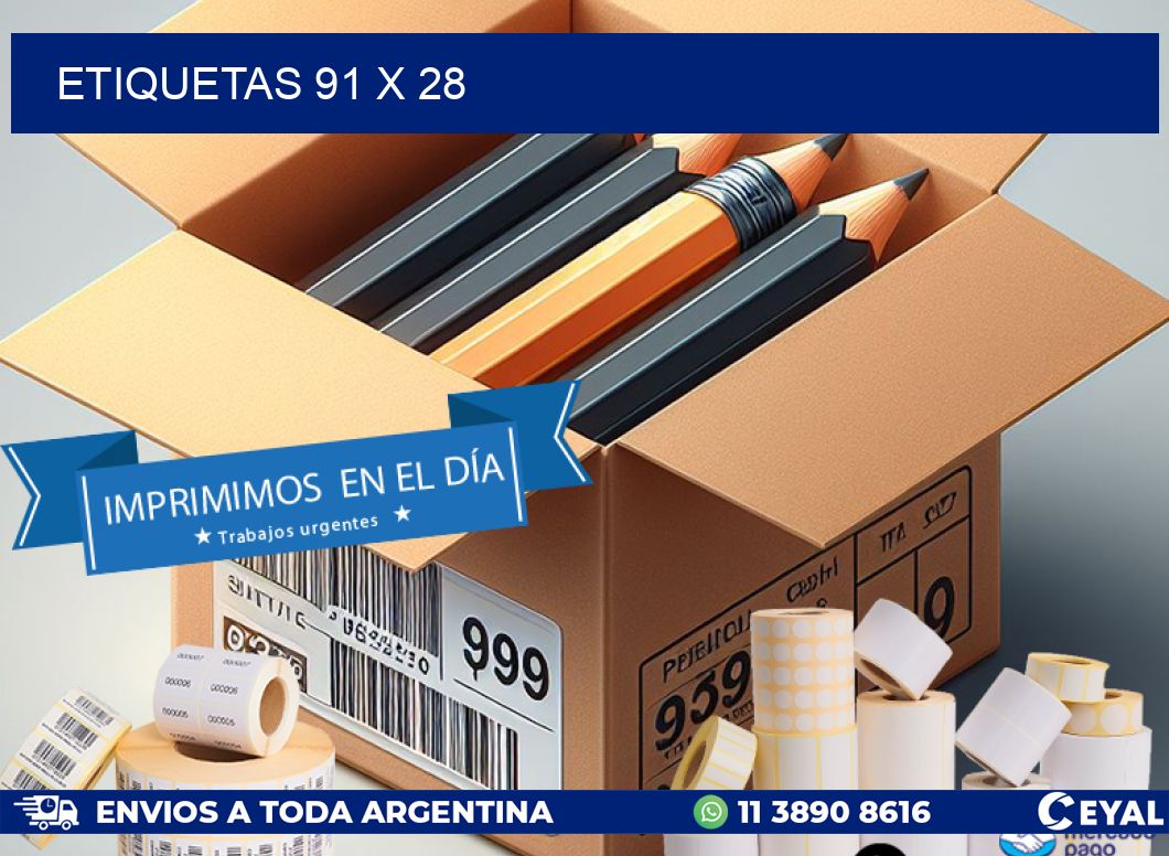 ETIQUETAS 91 x 28
