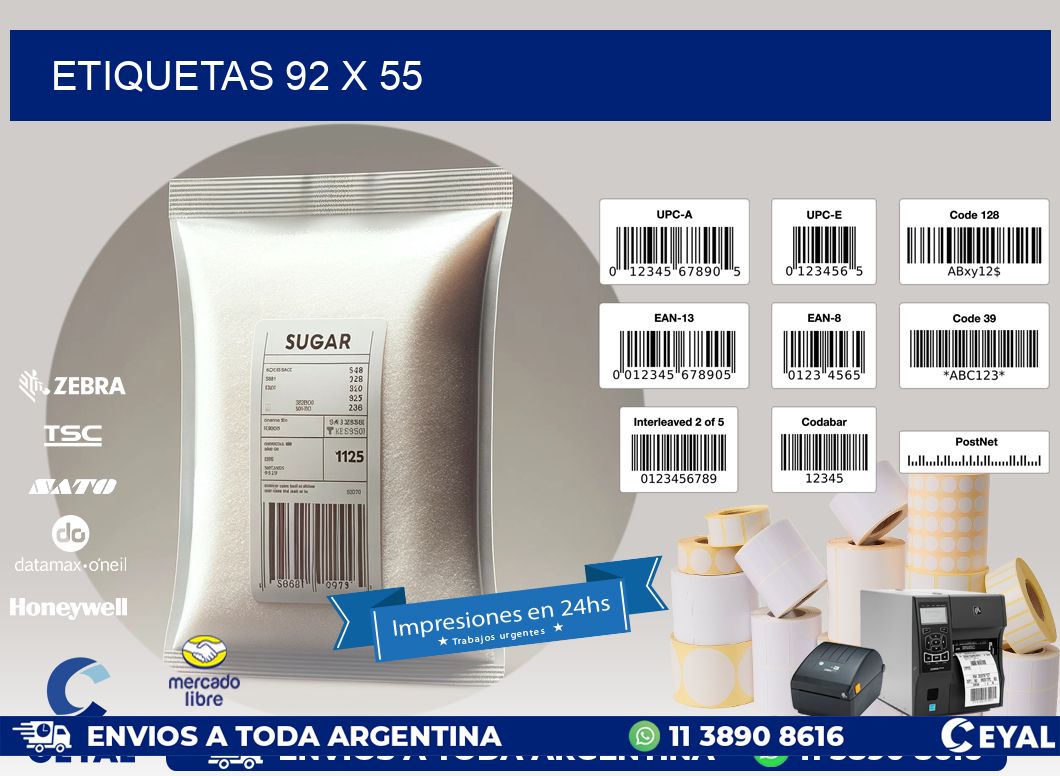 ETIQUETAS 92 x 55