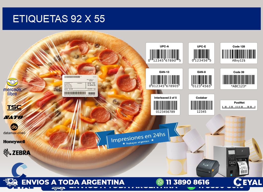 ETIQUETAS 92 x 55