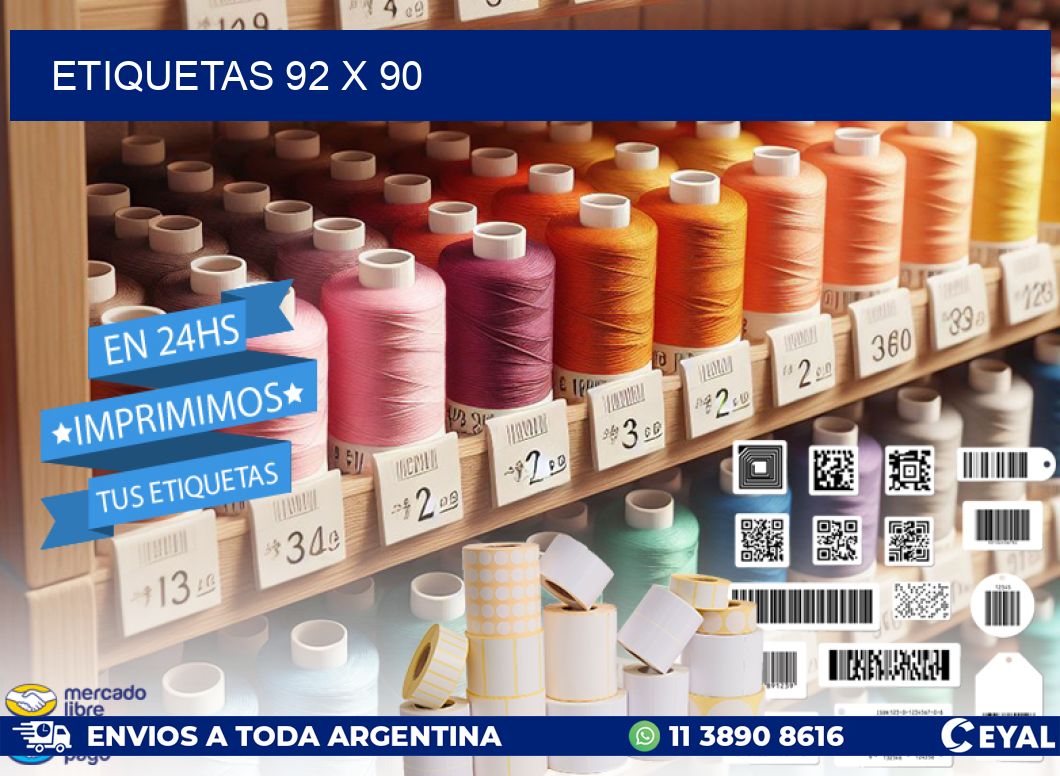 ETIQUETAS 92 x 90