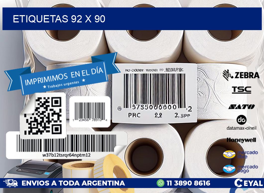ETIQUETAS 92 x 90