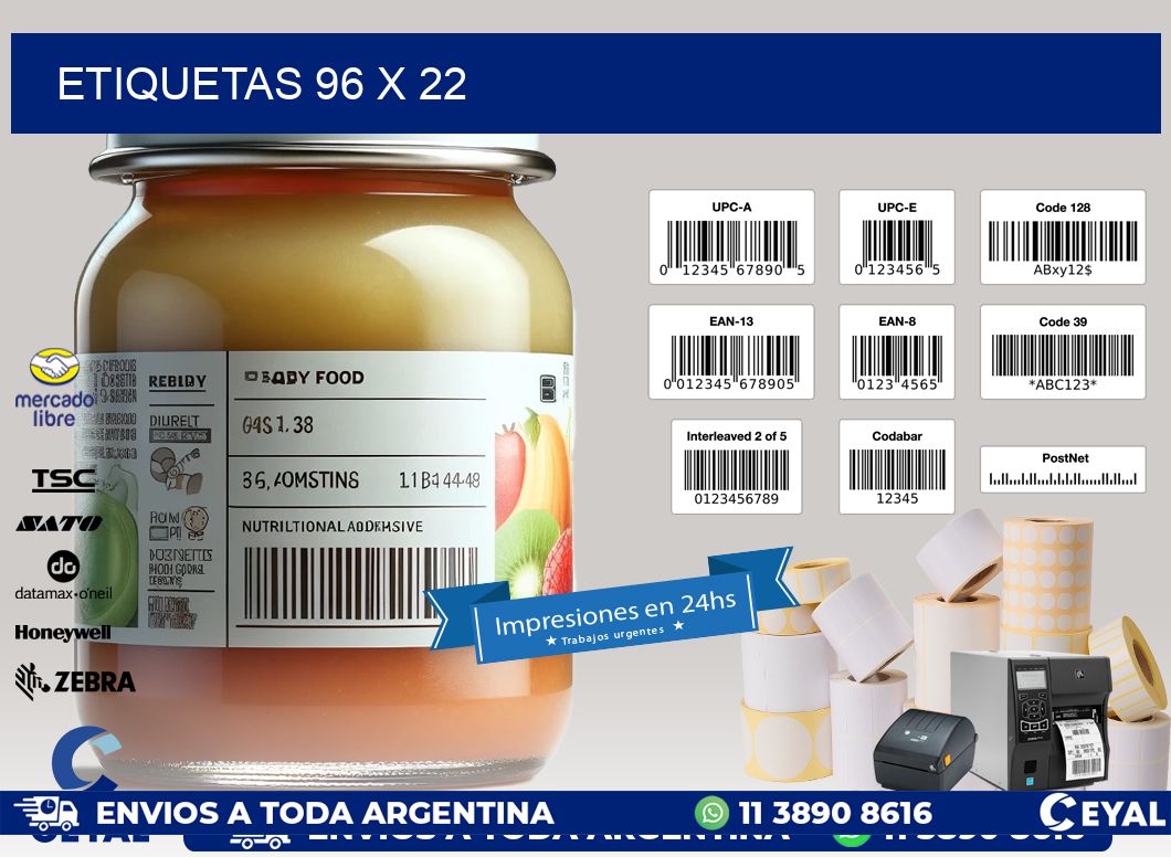ETIQUETAS 96 x 22