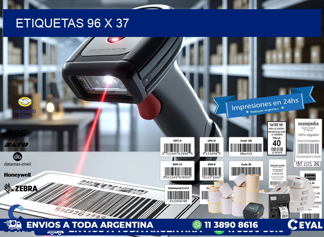 ETIQUETAS 96 x 37
