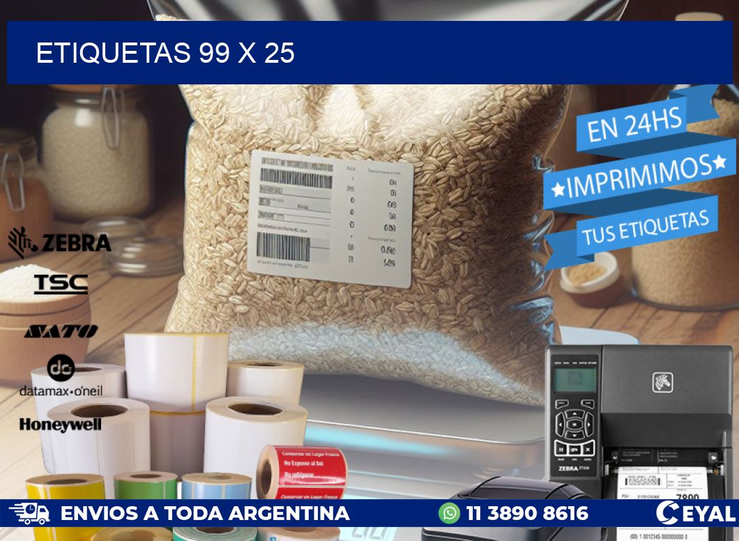 ETIQUETAS 99 x 25