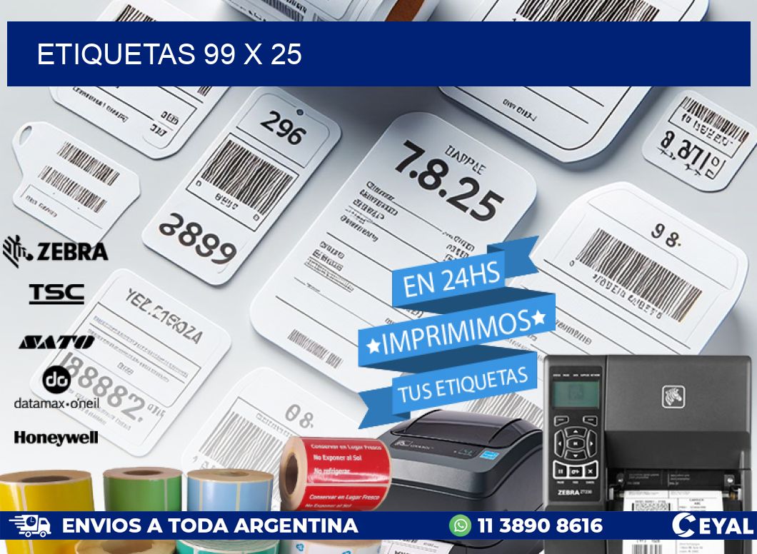 ETIQUETAS 99 x 25