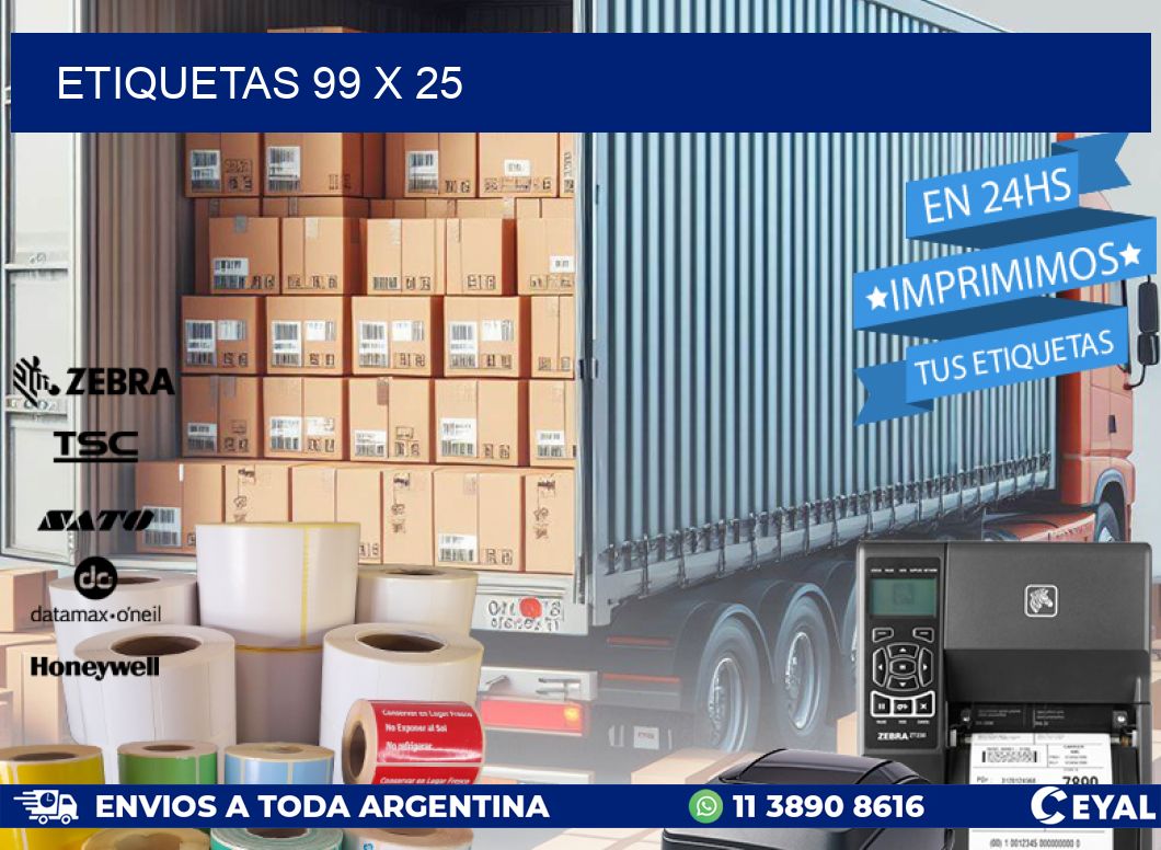 ETIQUETAS 99 x 25