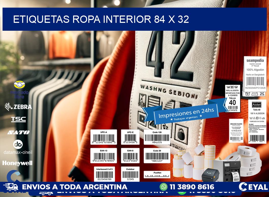 ETIQUETAS ROPA INTERIOR 84 x 32