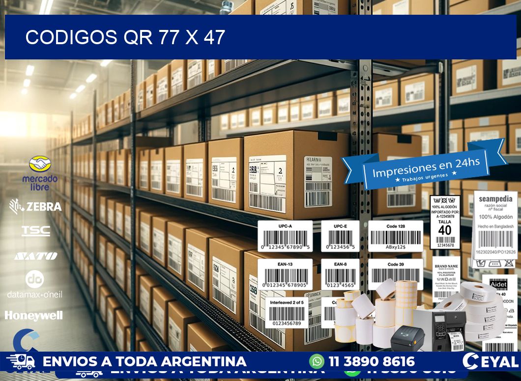 CODIGOS QR 77 x 47