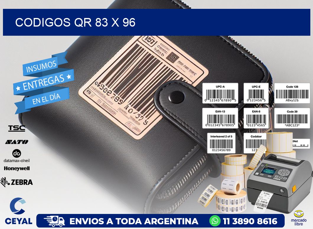 CODIGOS QR 83 x 96