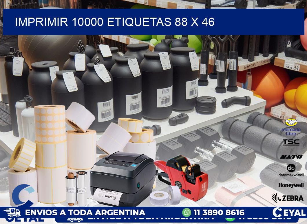 IMPRIMIR 10000 ETIQUETAS 88 x 46