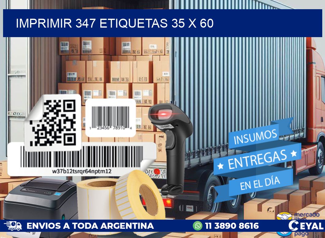 IMPRIMIR 347 ETIQUETAS 35 x 60
