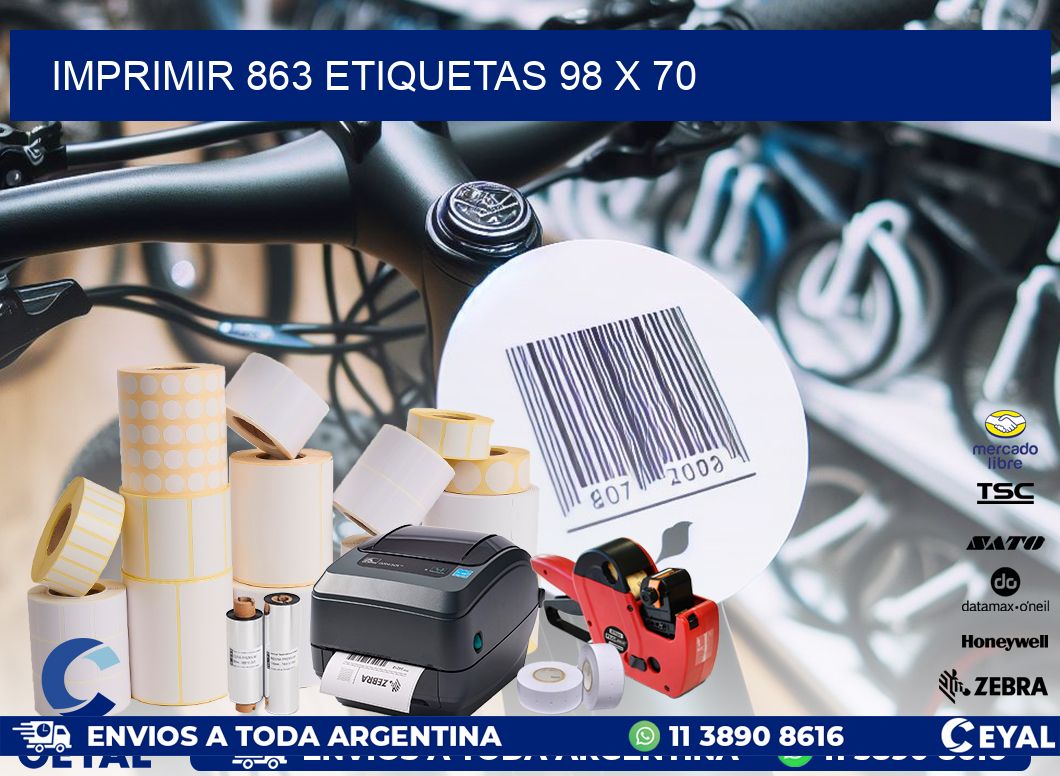 IMPRIMIR 863 ETIQUETAS 98 x 70