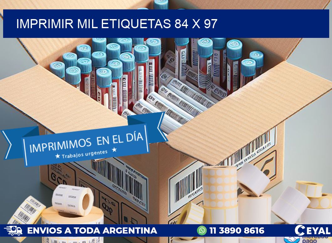 IMPRIMIR MIL ETIQUETAS 84 x 97