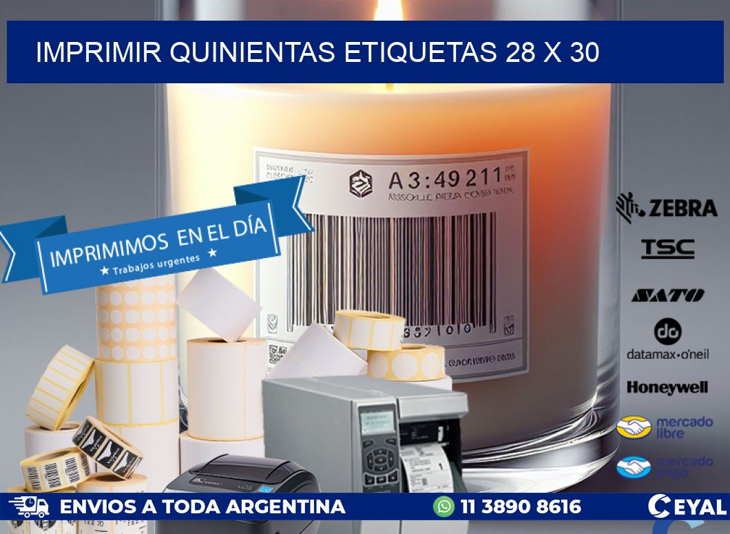IMPRIMIR QUINIENTAS ETIQUETAS 28 x 30
