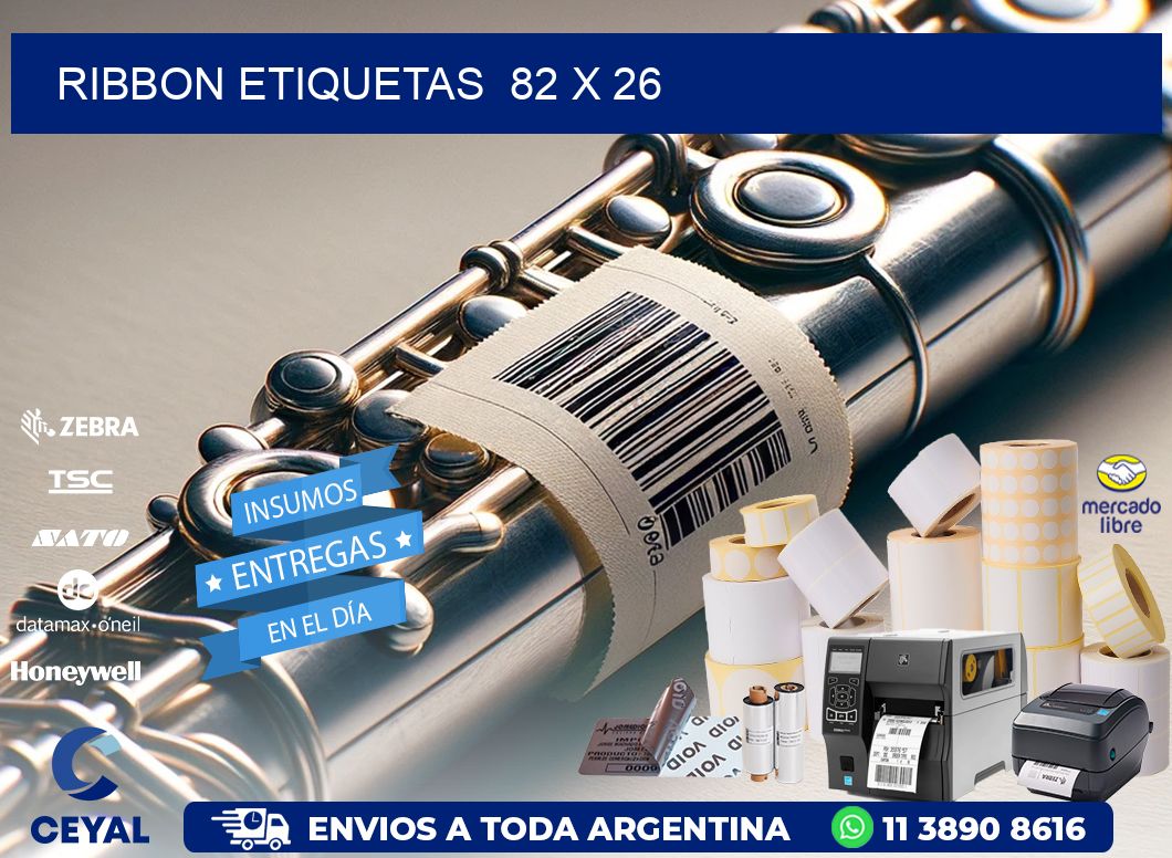 RIBBON ETIQUETAS 82 x 26