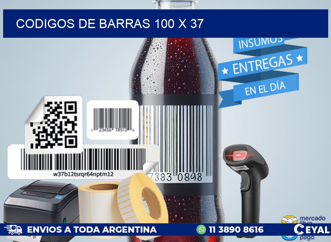 codigos de barras 100 x 37