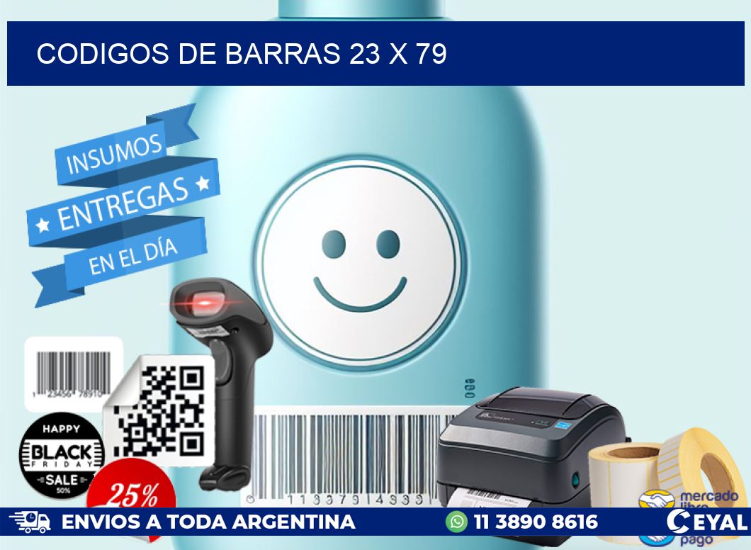 codigos de barras 23 x 79