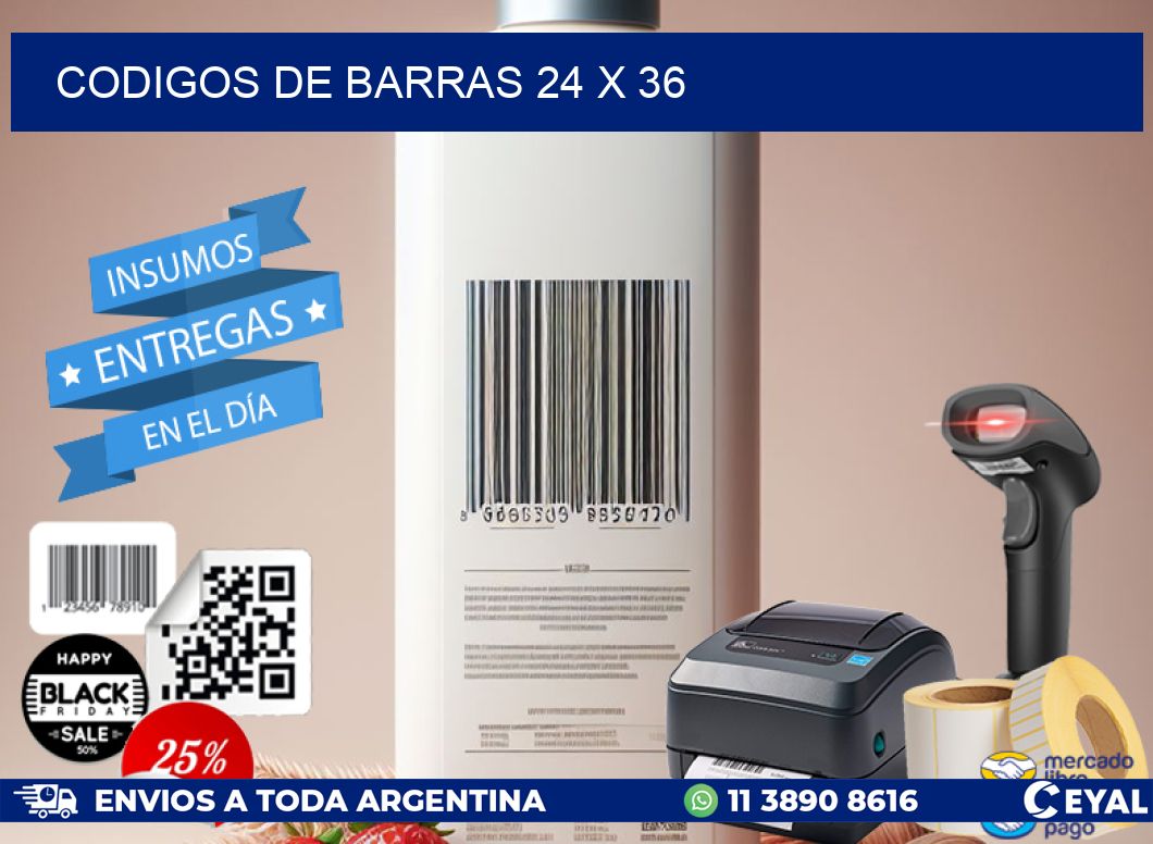 codigos de barras 24 x 36