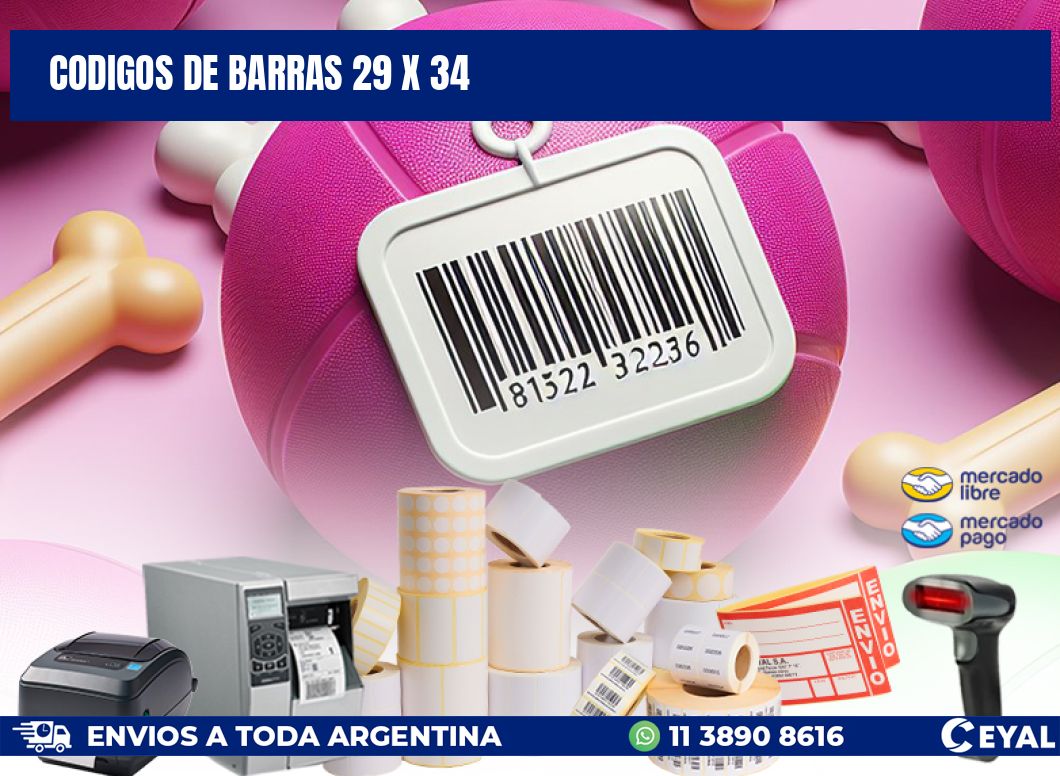 codigos de barras 29 x 34