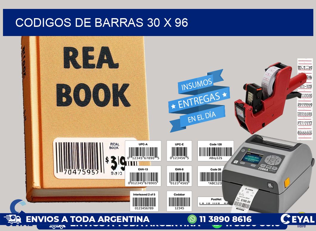 codigos de barras 30 x 96