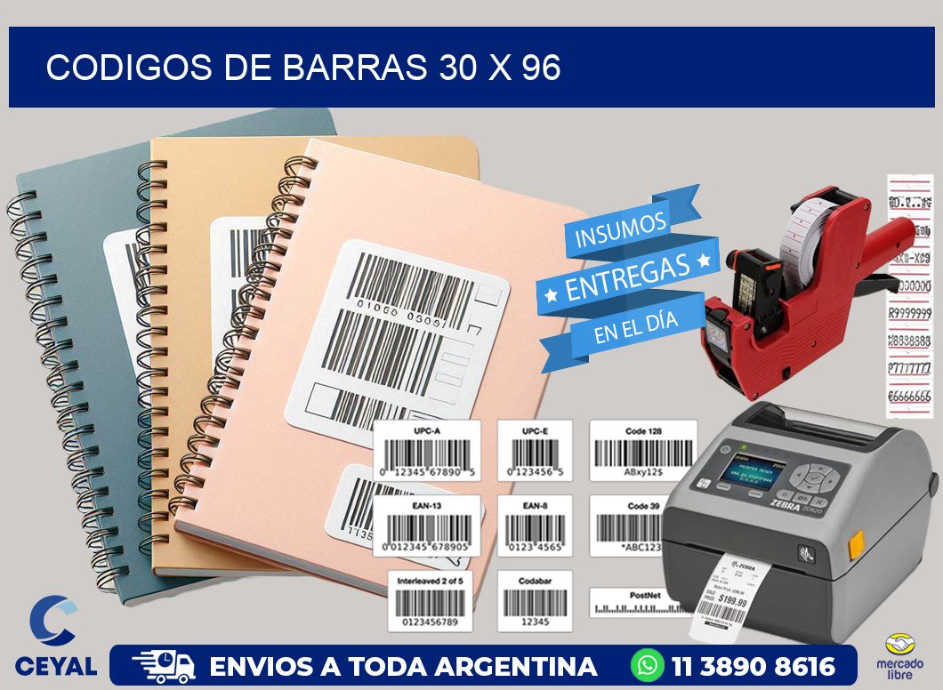 codigos de barras 30 x 96