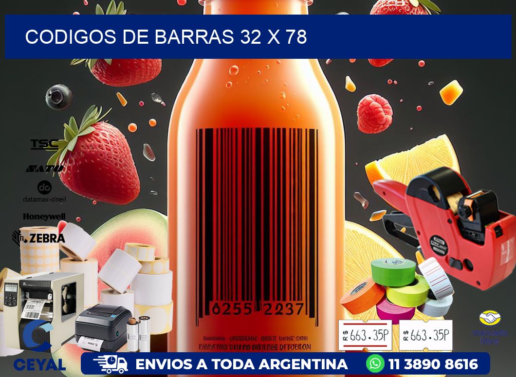 codigos de barras 32 x 78