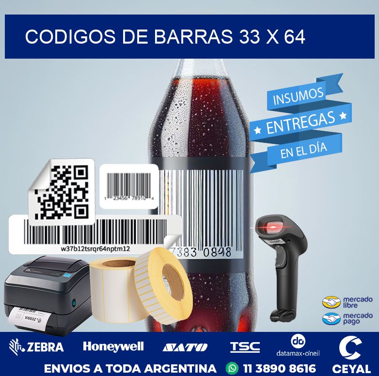codigos de barras 33 x 64
